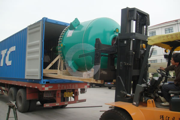 Glass lined equipment sent to overseas customer